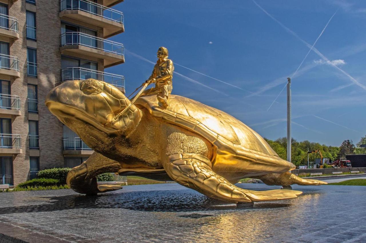 Penthousestudio Gaudi Met Zonneterras En Zicht Op Zee Apartment Nieuwpoort Luaran gambar